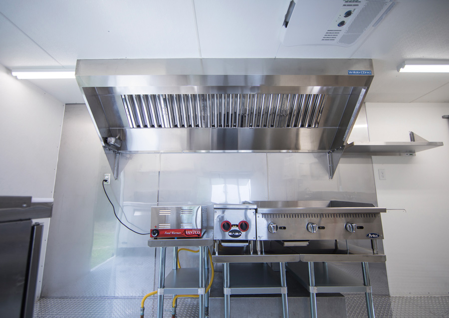 Picture of 4' Mobile Kitchen Hood System with Exhaust Fan