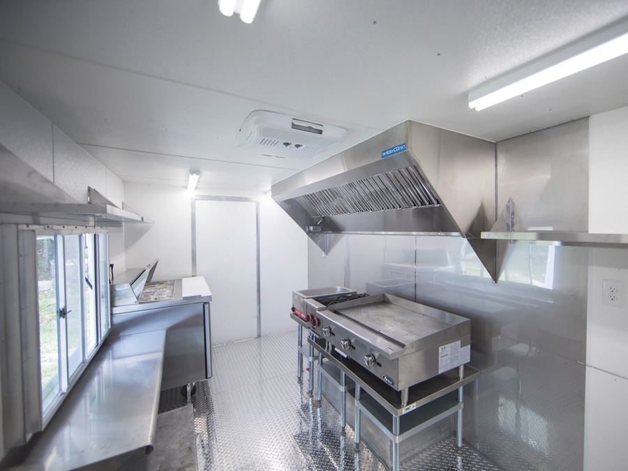 Picture of 4' Mobile Kitchen Hood System with Exhaust Fan